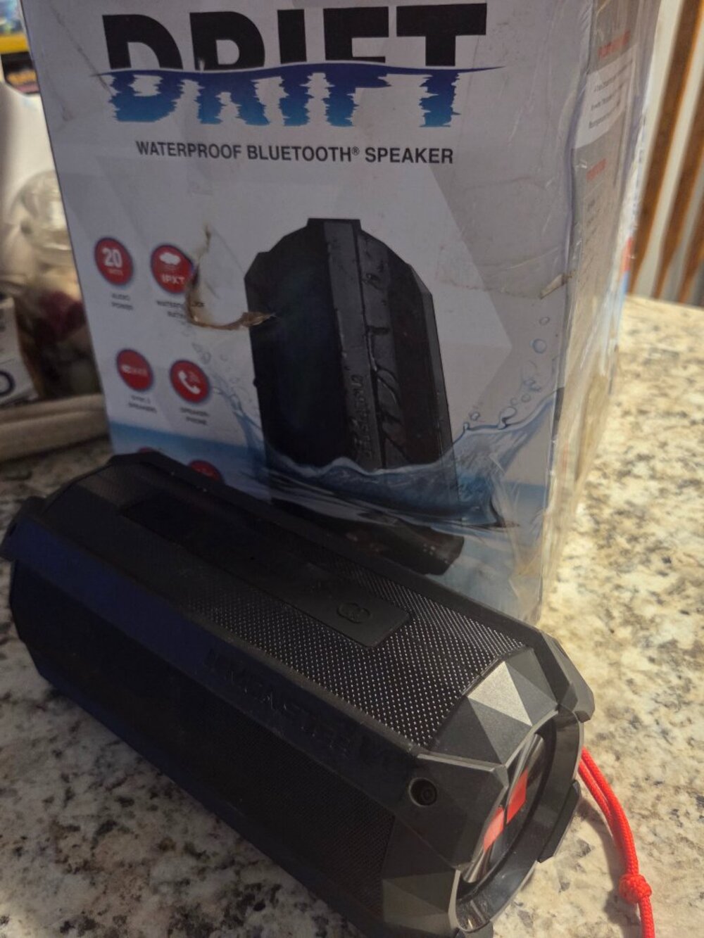 Monster Drift Waterproof Bluetooth Portable Speaker  Works great! See pictures..